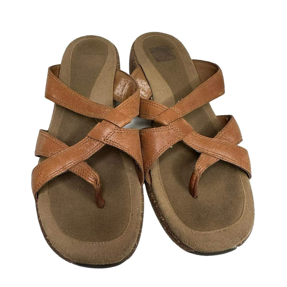 Merrell Women's Sundial Cross Tan Sandals Size 8